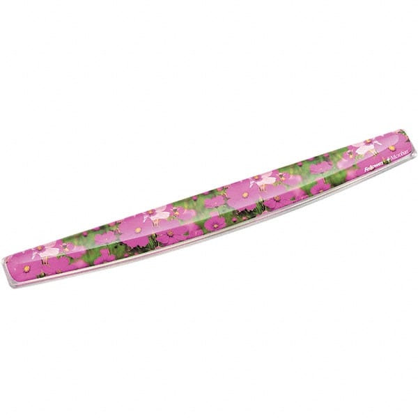 Fellowes. Gel Keyboard Wrist Rest w/Microban Protection, 18 9/16 x 2 5/16, Pink Flowers MPN:FEL9179101