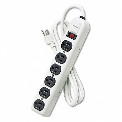 Metal Power Strip 6 Out 120v 6ft Cord MPN:99027