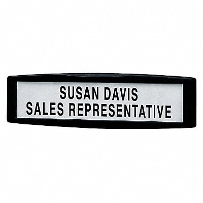 Name Plate ABS Plastic Black MPN:75906