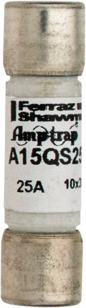 Cylindrical Fast-Acting Fuse: 25 A, 10.4 mm Dia MPN:A15QS25-2