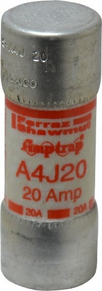 Cylindrical Fast-Acting Fuse: J, 20 A, 20.6 mm Dia MPN:A4J20