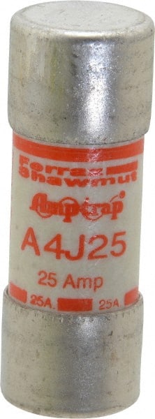 Cylindrical Fast-Acting Fuse: J, 25 A, 20.6 mm Dia MPN:A4J25