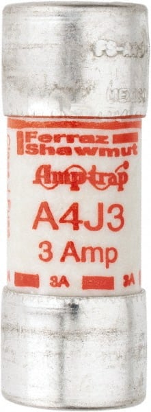 Cylindrical Fast-Acting Fuse: J, 3 A, 20.6 mm Dia MPN:A4J3