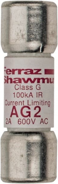 Cylindrical Time Delay Fuse: G, 2 A, 10.3 mm Dia MPN:AG2