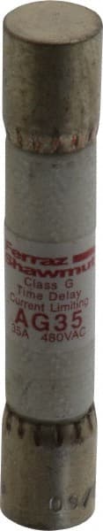 Cylindrical Time Delay Fuse: G, 35 A, 10.3 mm Dia MPN:AG35