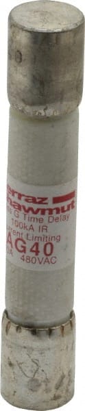 Cylindrical Time Delay Fuse: G, 40 A, 10.3 mm Dia MPN:AG40