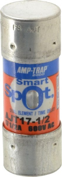 Cylindrical Time Delay Fuse: J, 17.5 A, 20.7 mm Dia MPN:AJT17 1/2