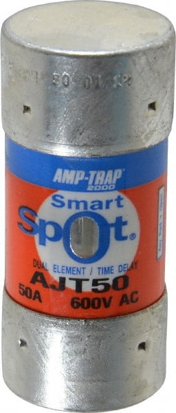 Cylindrical Time Delay Fuse: J, 50 A, 27 mm Dia MPN:AJT50