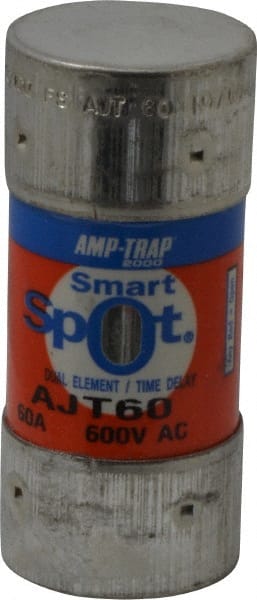 Cylindrical Time Delay Fuse: J, 60 A, 27 mm Dia MPN:AJT60