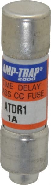 Cylindrical Time Delay Fuse: CC, 1 A, 10.4 mm Dia MPN:ATDR1