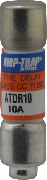 Cylindrical Time Delay Fuse: CC, 10 A, 10.4 mm Dia MPN:ATDR10