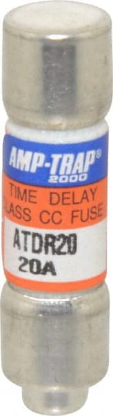 Cylindrical Time Delay Fuse: CC, 20 A, 10.4 mm Dia MPN:ATDR20