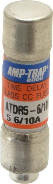 Cylindrical Time Delay Fuse: CC, 5.6 A, 10.4 mm Dia MPN:ATDR5-6/10