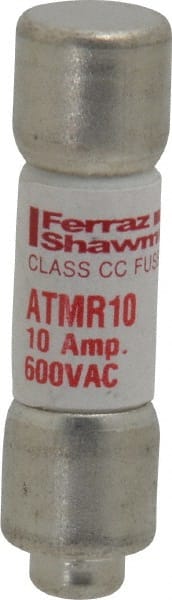 Cylindrical Fast-Acting Fuse: CC, 10 A, 10.3 mm Dia MPN:ATMR10