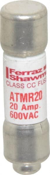 Cylindrical Fast-Acting Fuse: CC, 20 A, 10.3 mm Dia MPN:ATMR20