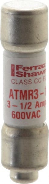 Cylindrical Fast-Acting Fuse: CC, 3.5 A, 10.3 mm Dia MPN:ATMR3 1/2