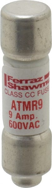 Cylindrical Fast-Acting Fuse: CC, 9 A, 10.3 mm Dia MPN:ATMR9