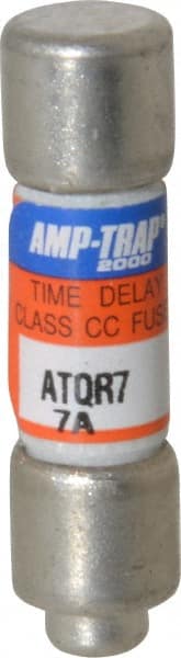 Cylindrical Time Delay Fuse: CC, 7 A, 10.4 mm Dia MPN:ATQR7