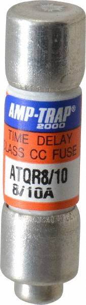 Cylindrical Time Delay Fuse: CC, 0.8 A, 10.4 mm Dia MPN:ATQR8/10