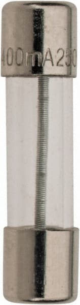 Cylindrical Time Delay Fuse: 0.4 A, 20 mm OAL, 5 mm Dia MPN:GSC4/10-MSC