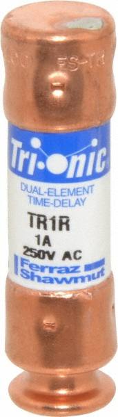 Cylindrical Time Delay Fuse: RK5, 1 A, 50.8 mm OAL, 14.4 mm Dia MPN:TR1R