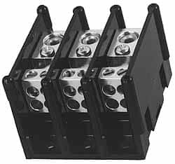 1 Pole, 155 Amp, 3/8-16 x 1-1/8 Primary, 3/8-16 x 1-15/16 Secondary, Polycarbonate Power Distribution Block MPN:66201