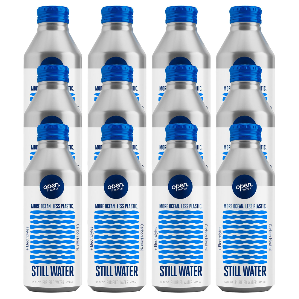 Open Water Still Bottled Water With Electrolytes, 16 Oz, Case Of 12 (Min Order Qty 2) MPN:12A01-P
