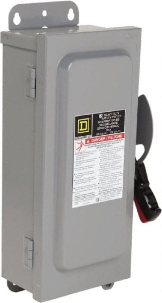 Safety Switch: NEMA 12 & 3R, 30 Amp, 600VAC/VDC, Fused MPN:H361AWKVW