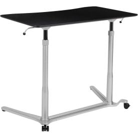 Flash Furniture Sit/Stand Computer Ergonomic Desk Black -IP-6-1-BK-GGNAN