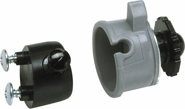 Hard Hat Capmount Adapter: Plastic, Gray MPN:4000-H5