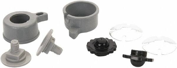 Hard Hat Capmount Adapter: Plastic, Gray MPN:FM4001