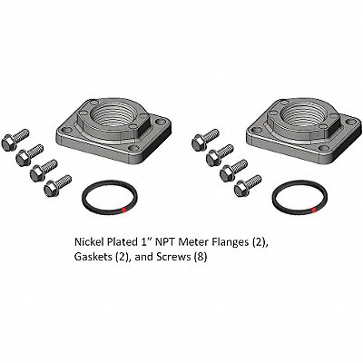 Meter/Flange Kit 1 In NPT Nickel MPN:KIT900PF1N