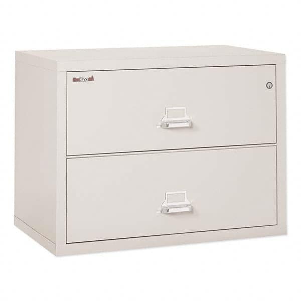 Horizontal File Cabinet: 2 Drawers, Steel, Parchment MPN:FIR23822CPA