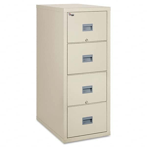 Pedestal File Cabinet: 4 Drawers, Steel, Parchment MPN:FIR4P2131CPA