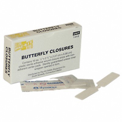 Butterfly Closure White Plastic PK16 MPN:1-012