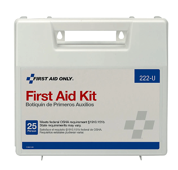 First Aid Only 10-Person First Aid Kit, 8-7/16inH x 9inW x 2-1/2inD (Min Order Qty 3) MPN:222U