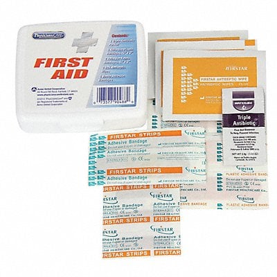 First Aid Kit Portable White Plastic MPN:90488