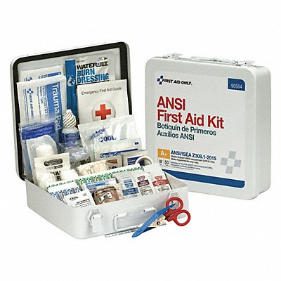 First Aid Kit 50 People Metal 183 Comp. MPN:90564