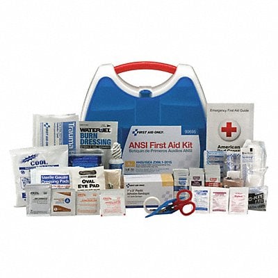 First Aid Kit 50 People Plastic 238 Comp MPN:90698