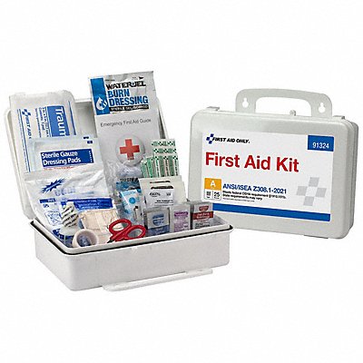 First Aid Kit 25 People Served 3 W 7 H MPN:91324