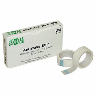 Tape White 1/2 in W 5 ft L PK2 MPN:8-001