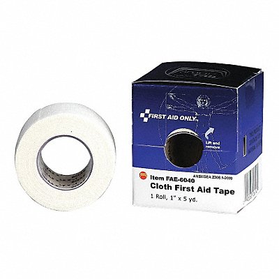 First Aid Tape White 1 in W 5 in L MPN:FAE-6040