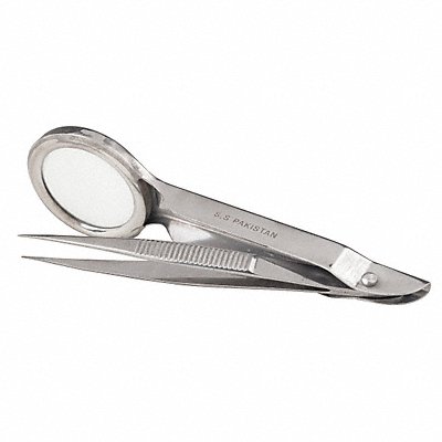 Forceps w/ Magnifier Silver 3-3/4 In L MPN:17-200