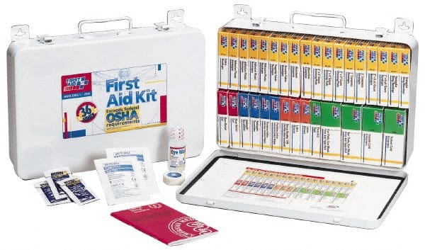 Industrial First Aid Kit: 195 Pc, for 50 People MPN:225-AN