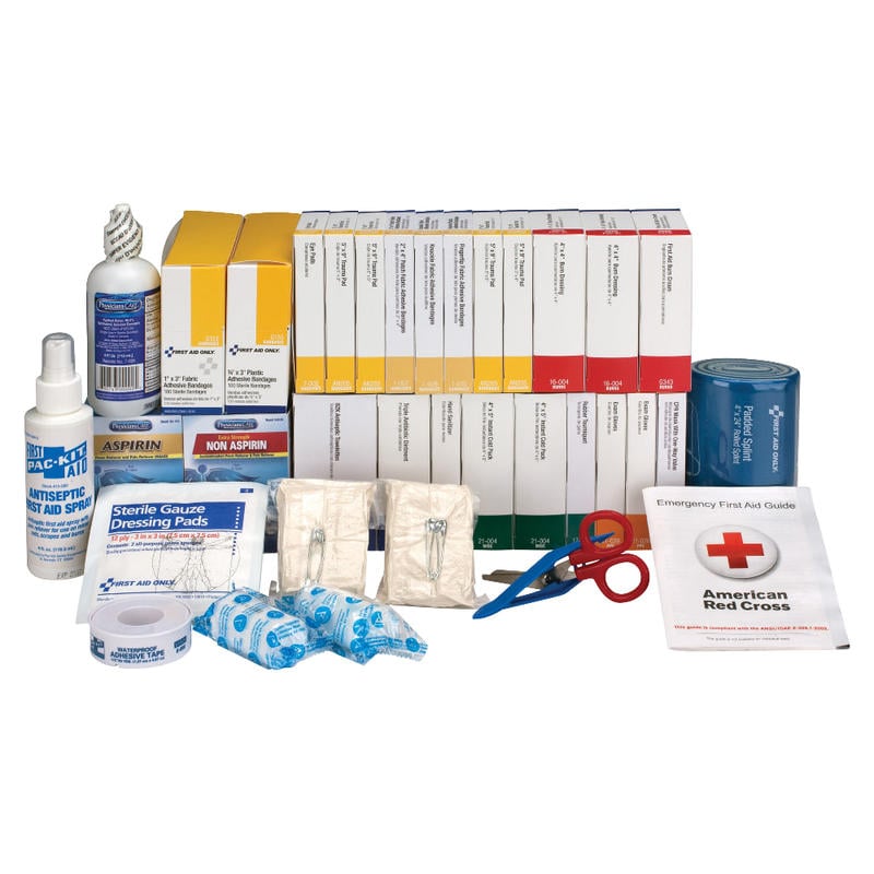 First Aid Only 446-Piece ANSI B+ Refill Kit, 8 3/4inH x 9 1/8inW x 13 1/4inD, White/Blue MPN:90618