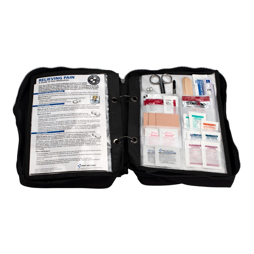 First Aid Only Survival First Aid Kit, Black, 223 Pieces MPN:FA-462