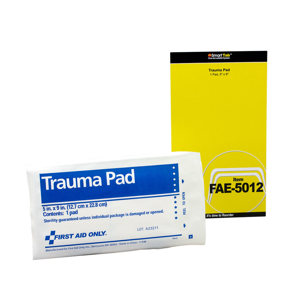 First Aid Only Trauma Pad, 5in x 9in (Min Order Qty 14) MPN:FAE5012