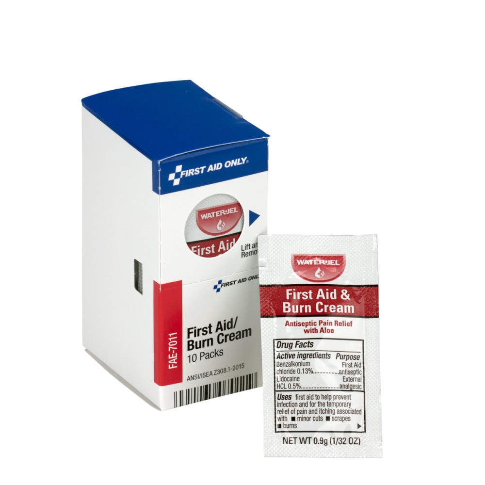 First Aid Burn Cream, 10 Packets/Box (Min Order Qty 14) MPN:FAE7011