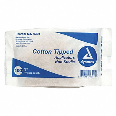 Cotton Tip Swab 3 PK100 MPN:25-400