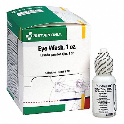 Personal Eye Wash Bottle 1 oz PK12 MPN:H703